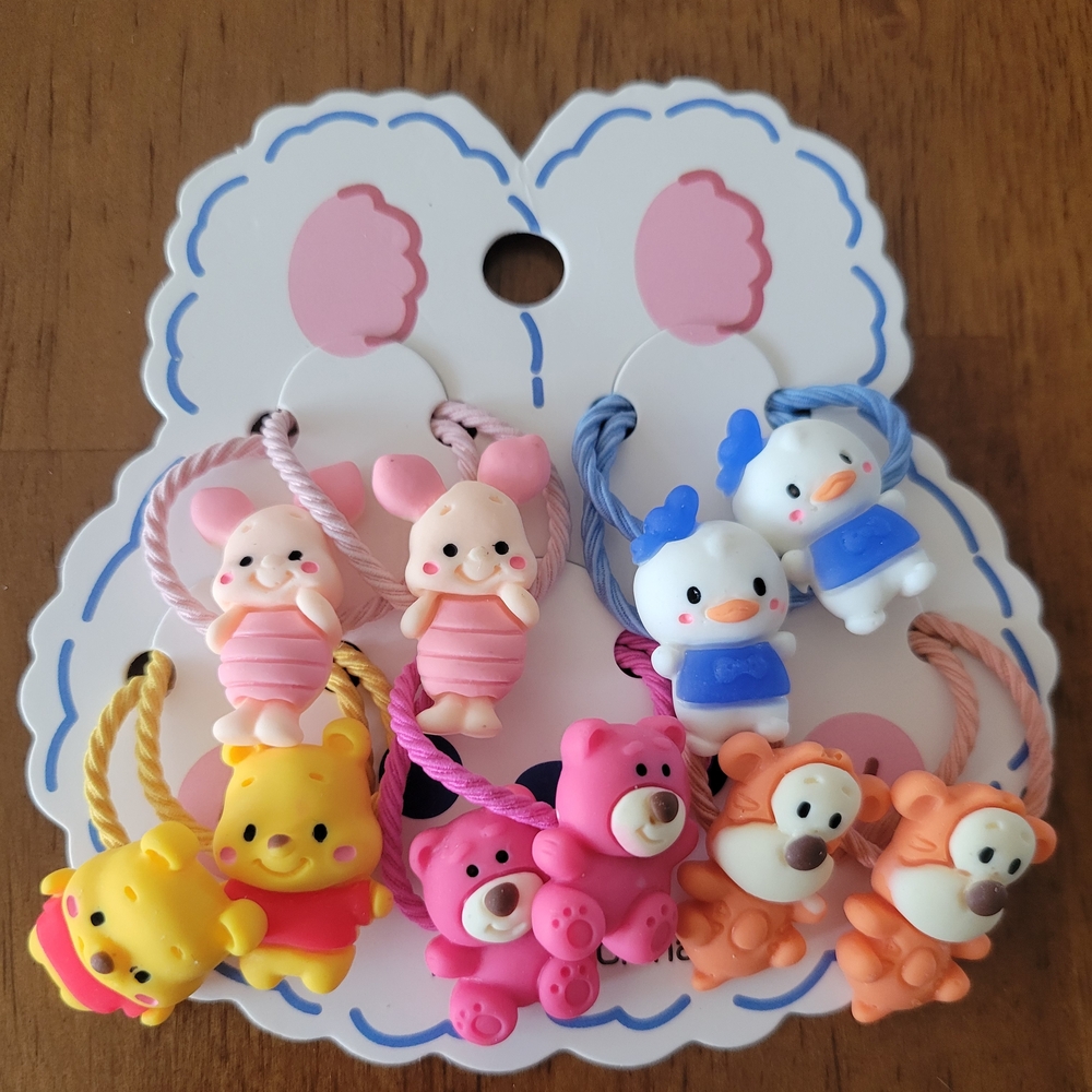 Character Hair Ties Set